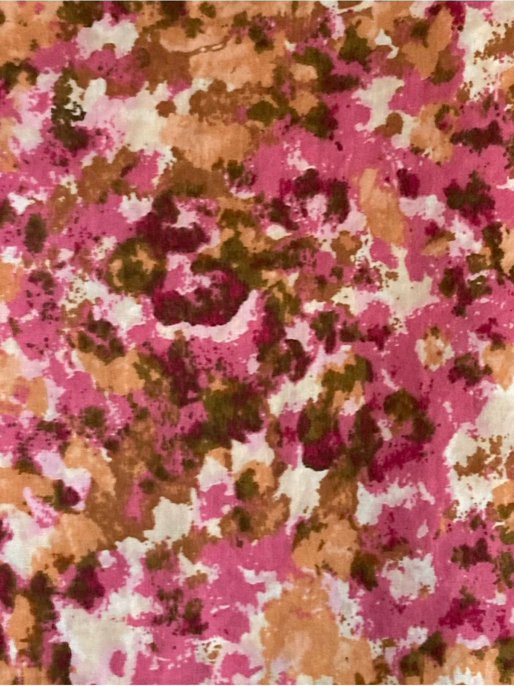J. Crew Pink and Tan Floral Smocked Yoke puff sleeves Blouse top women’s medium - Picture 5 of 7